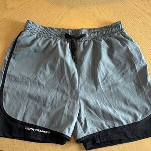 Gray and Black Athletic Shorts